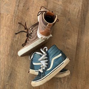 LOT Vans off the Wall Boys 11.5 high tops suede
